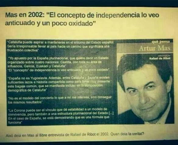 Poca memoria de Artur Mas